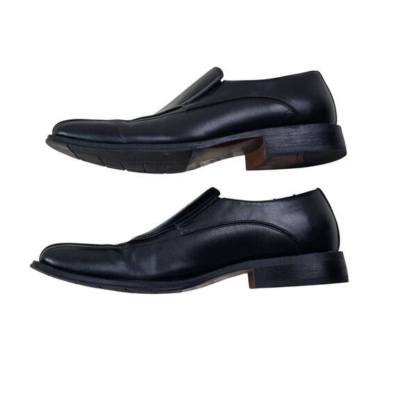 JF J. Ferrar DASH Dress Shoes Mens 10.5 M Black Flux Leather Squared Toe Office - Picture 5 of 12